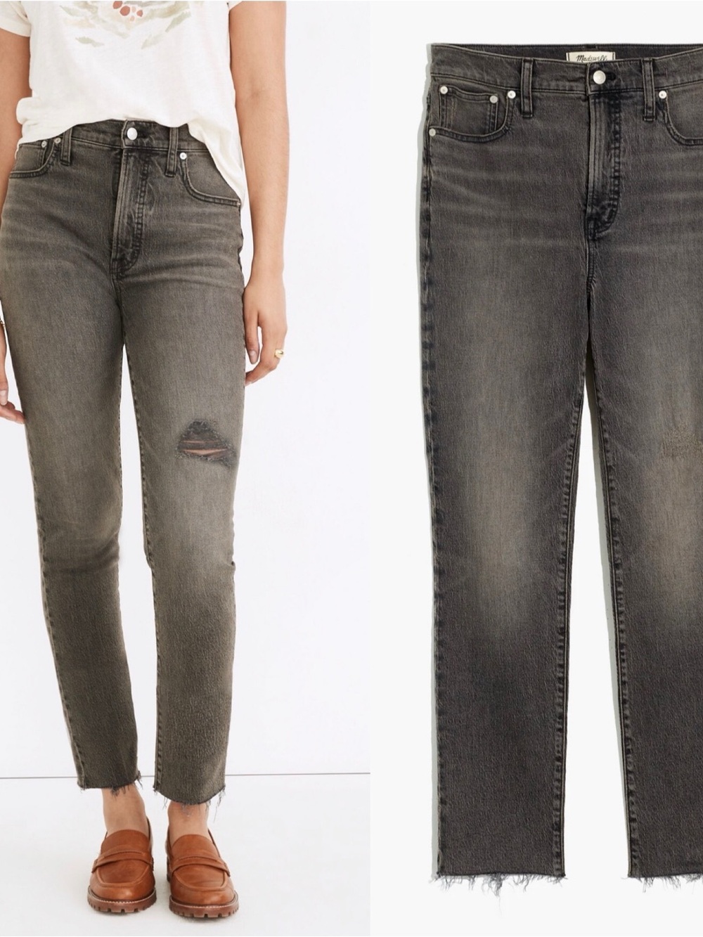 The Perfect Vintage Jean in Cosner Wash: Knee-Rip Edition 28 NWT